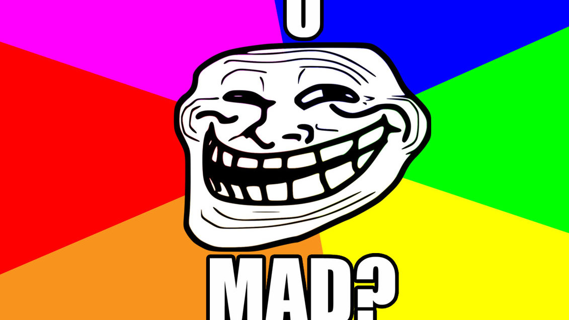U MAD Rainbow Trollface